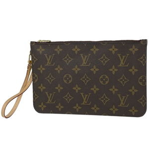 Louis Vuitton Neverfull Accessory Pouch Monogram Brown Mimosa